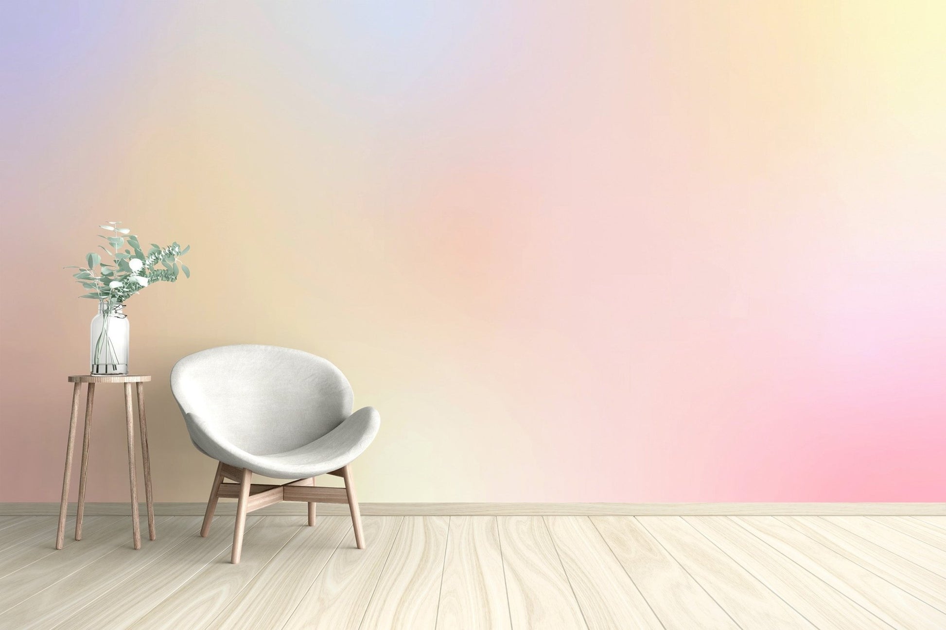 Soft Ombre Delight Wall Mural - Wallanza