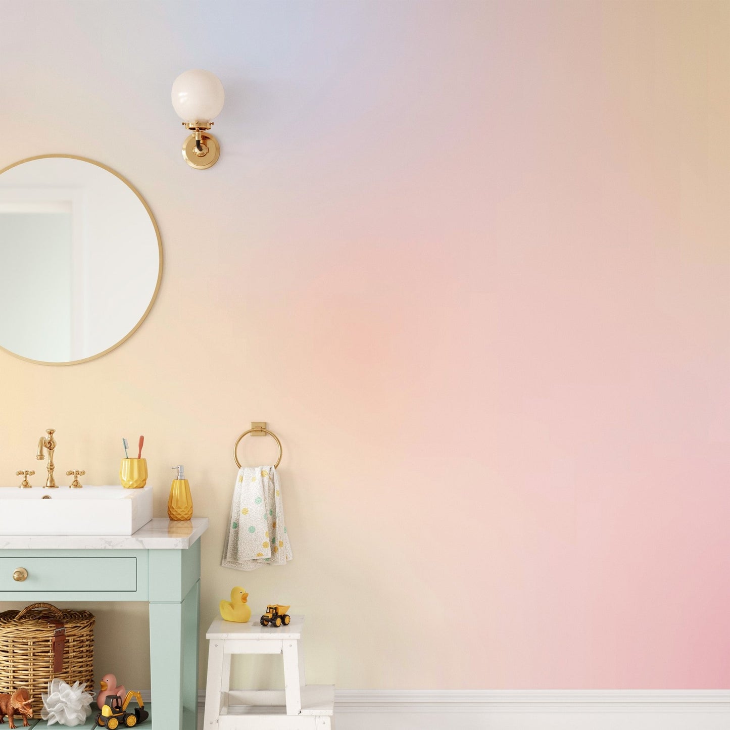 Soft Ombre Delight Wall Mural - Wallanza