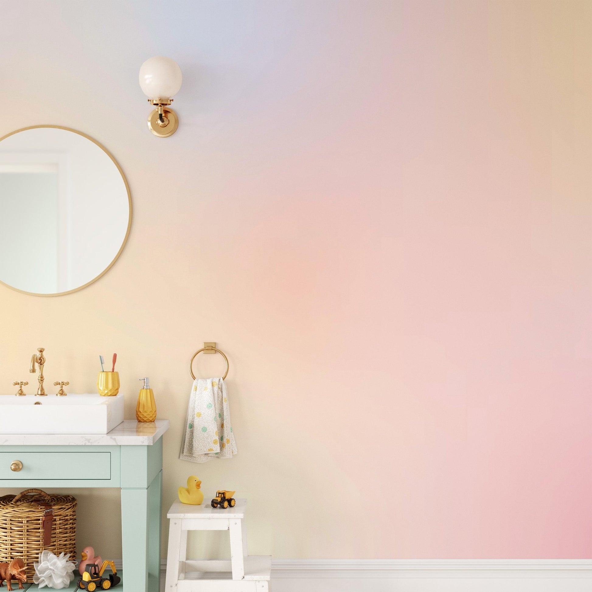 Soft Ombre Delight Wall Mural - Wallanza