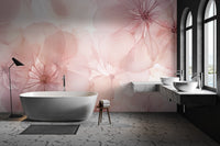 Soft Pink Floral Wallpaper - Wallanza