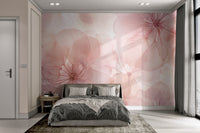 Soft Pink Floral Wallpaper - Wallanza