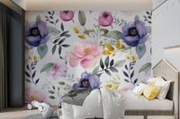 Soft Watercolor Flower Wallpaper - Wallanza