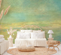 Soft Watercolor Misty Meadow Wallpaper - Wallanza