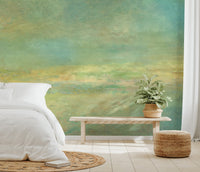 Soft Watercolor Misty Meadow Wallpaper - Wallanza