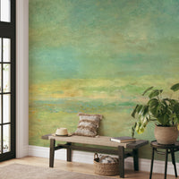 Soft Watercolor Misty Meadow Wallpaper - Wallanza
