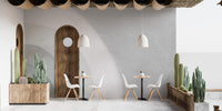 Contemporary curved lines wall mural in matte grey finish.
