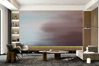 Minimalist wall mural design with a calming gradient style.