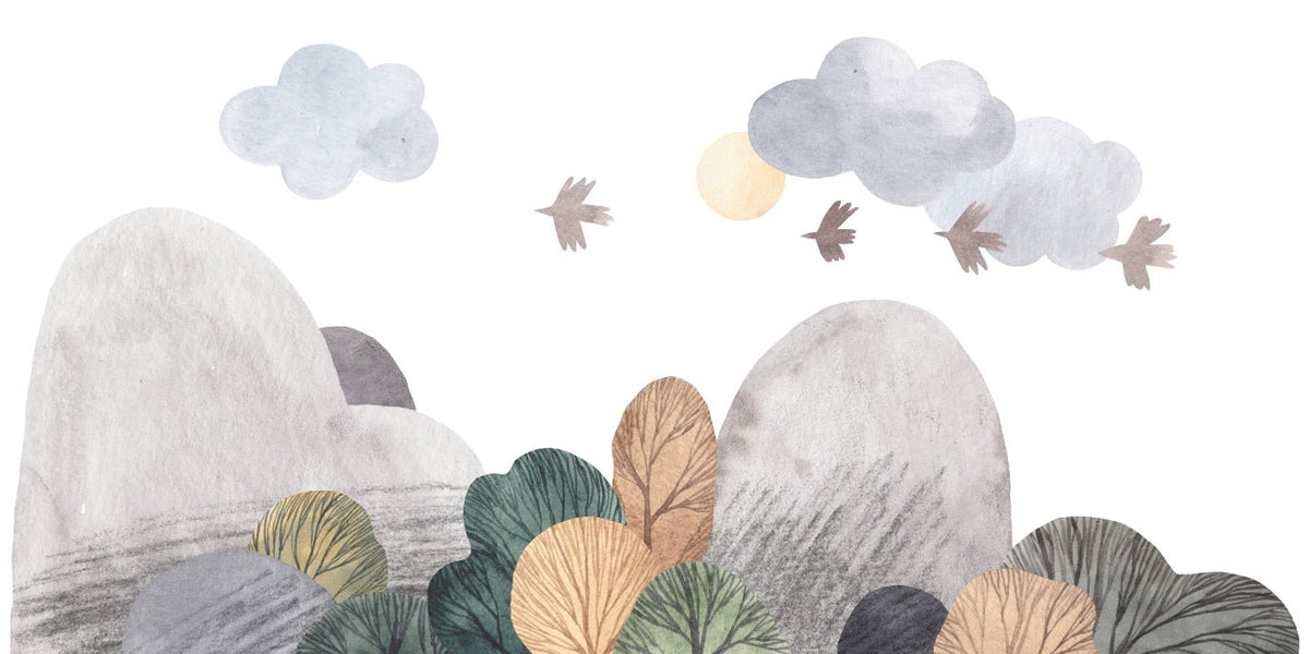 Soothing Nature Abstract Wall Mural in your room