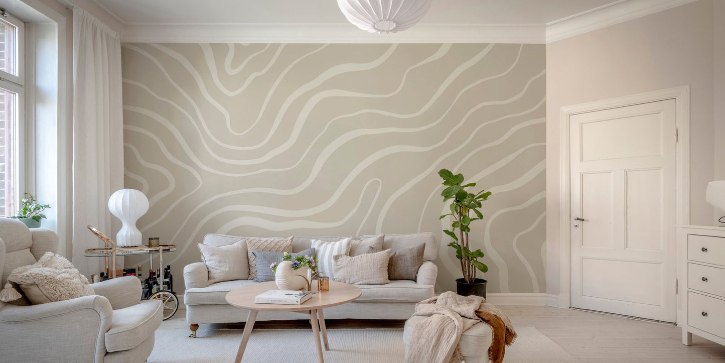 Soothing Waves Wallpaper Mural - Wallanza