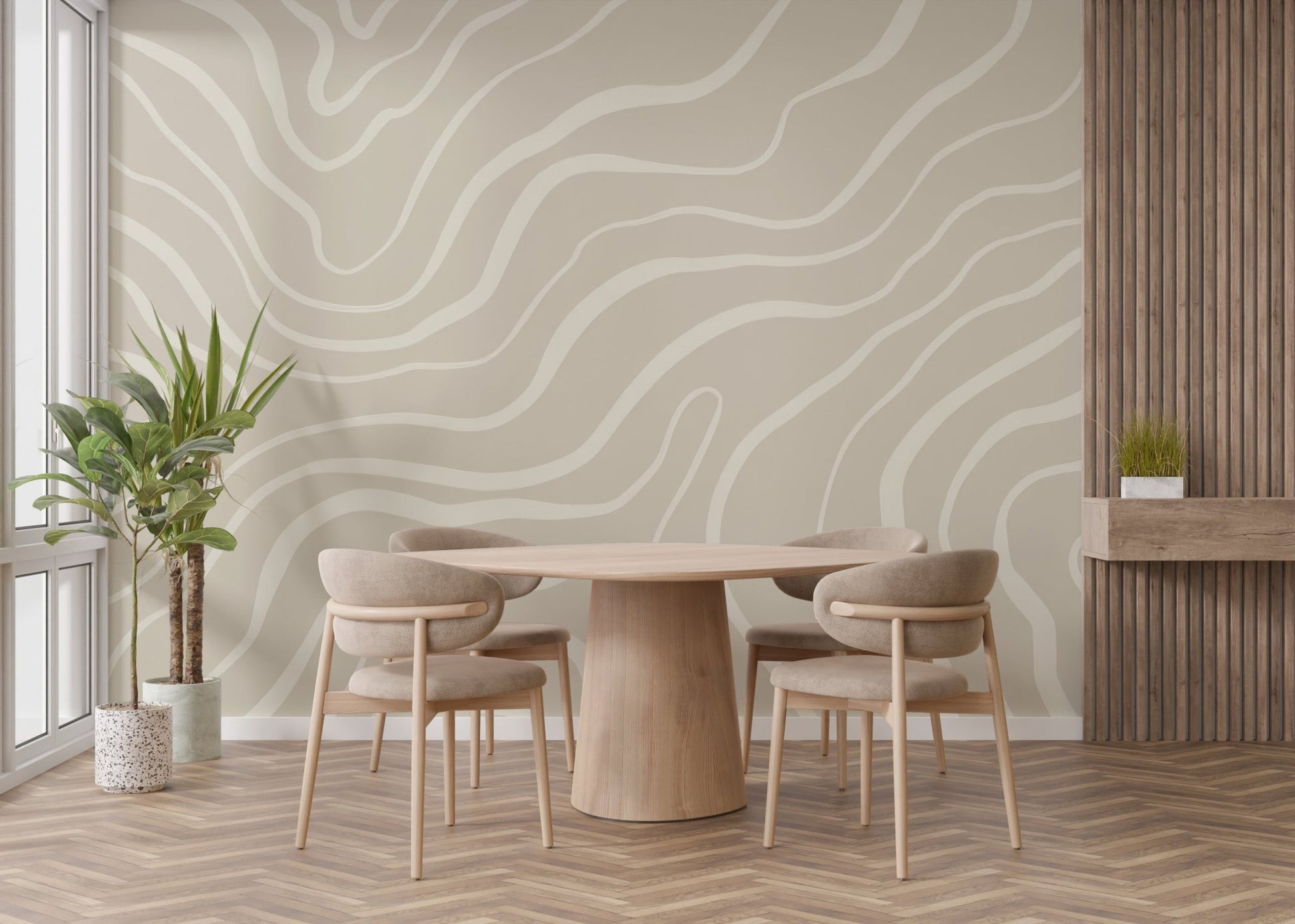 Soothing Waves Wallpaper Mural - Wallanza
