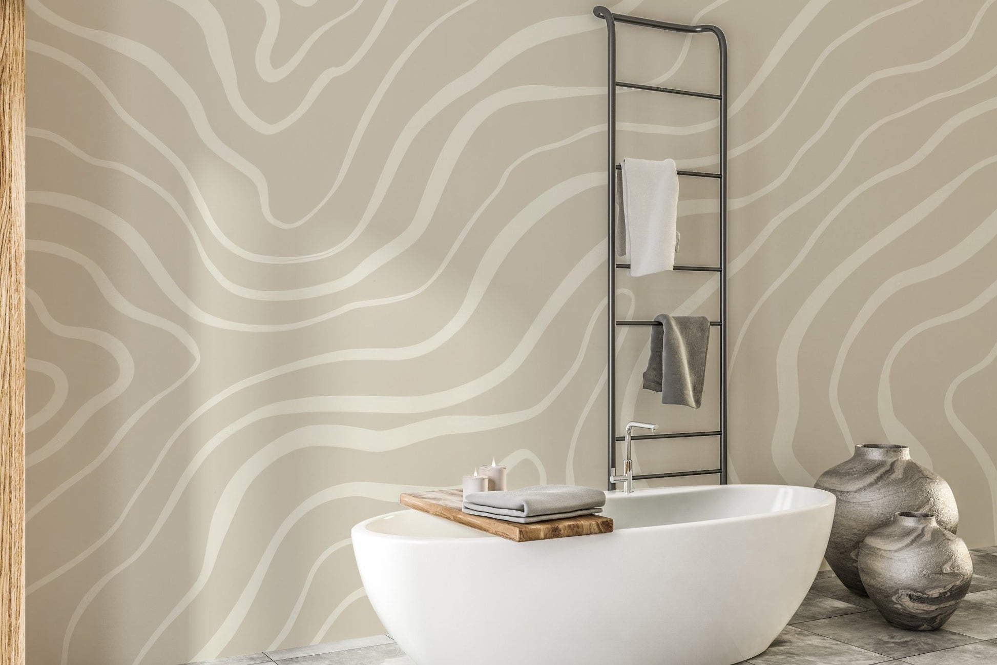 Soothing Waves Wallpaper Mural - Wallanza