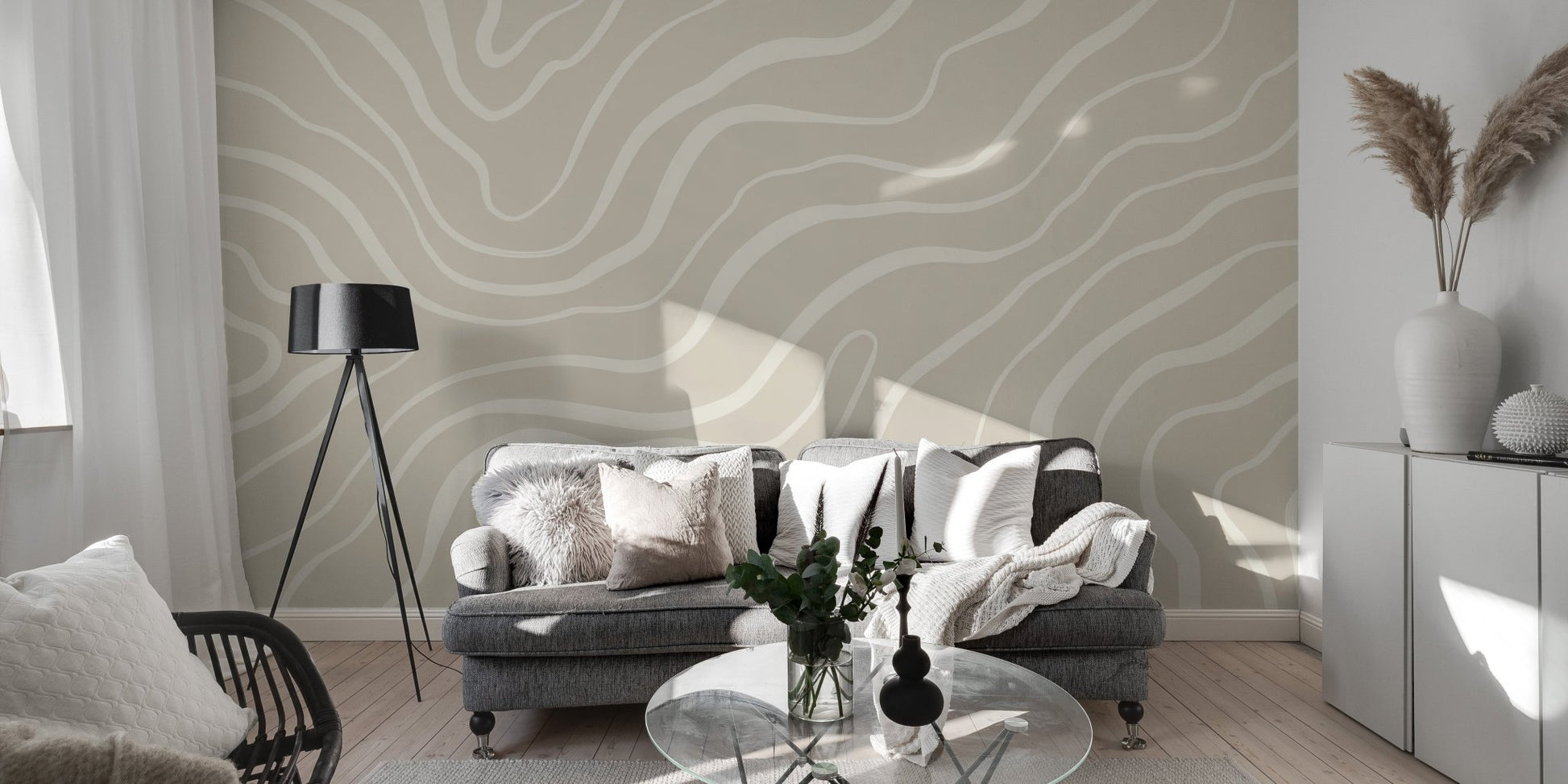 Soothing Waves Wallpaper Mural - Wallanza