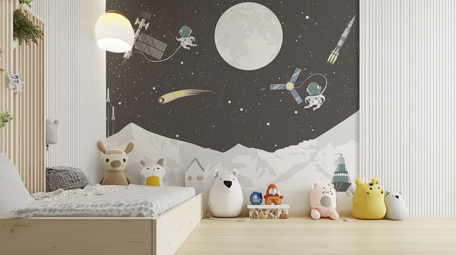 Space Mission Astronaut Wall Mural - Wallanza