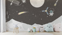 Space Mission Astronaut Wall Mural - Wallanza