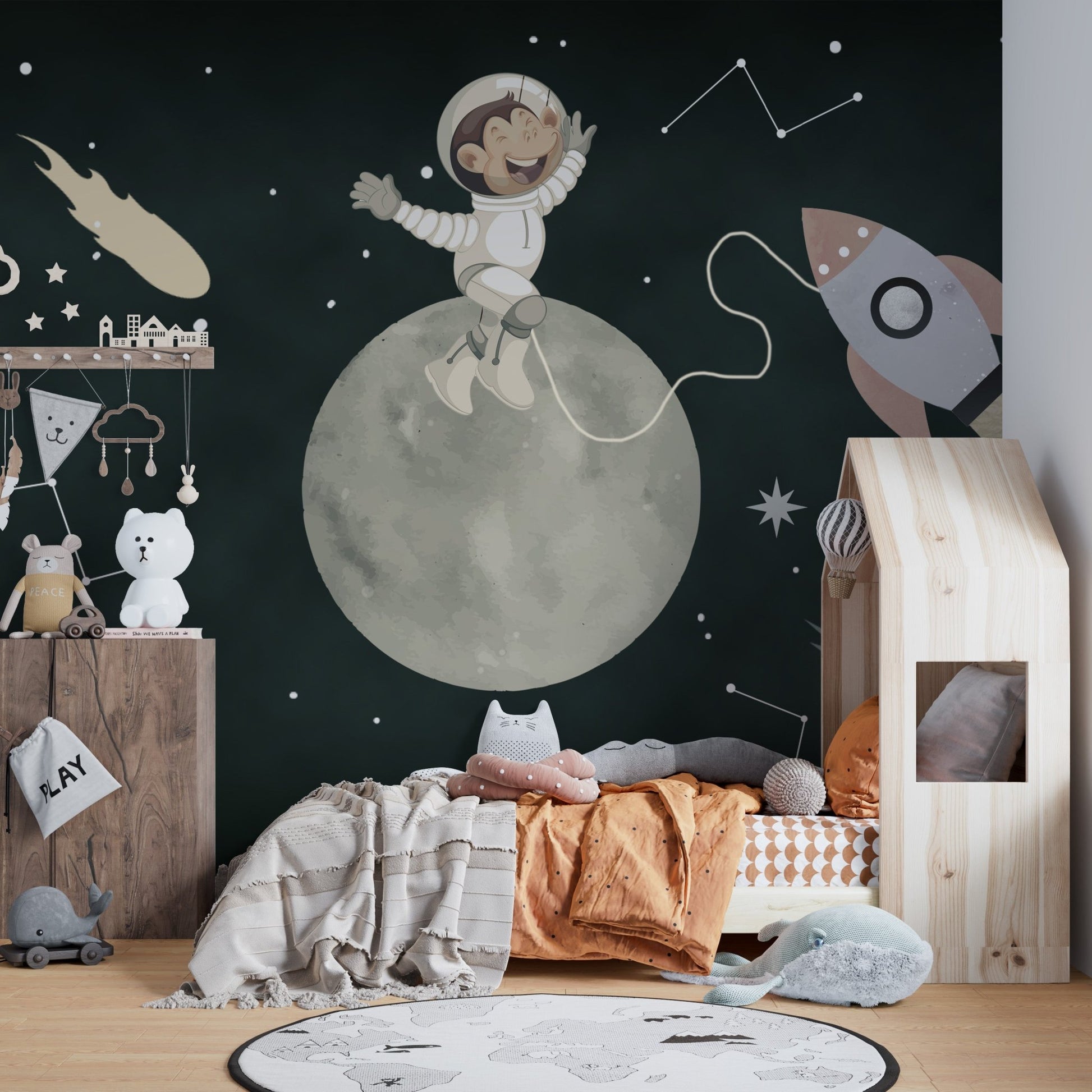 Space Rover Dog Wallpaper Mural - Wallanza