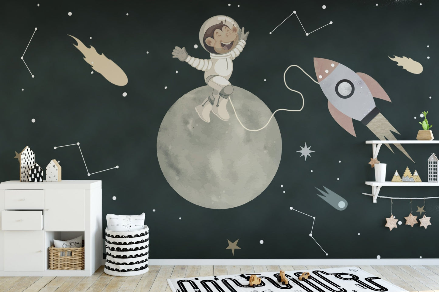 Space Rover Dog Wallpaper Mural - Wallanza