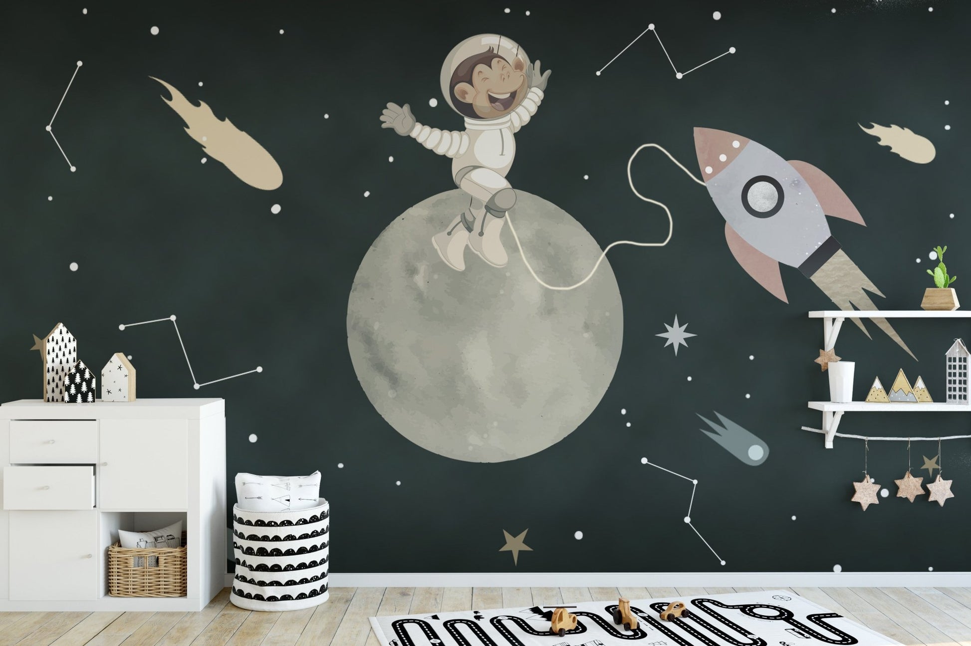 Space Rover Dog Wallpaper Mural - Wallanza