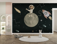 Space Rover Dog Wallpaper Mural - Wallanza