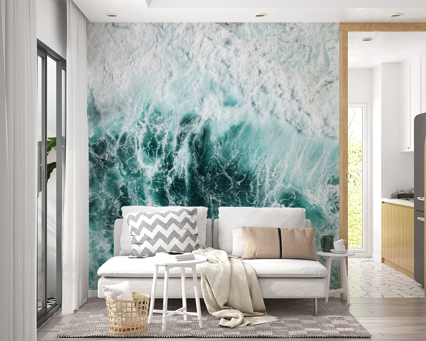 Splashing Sea Wave Wallpaper - Wallanza