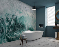 Splashing Sea Wave Wallpaper - Wallanza