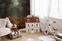 Spooky Pumpkin Forest Halloween Wallpaper - Wallanza