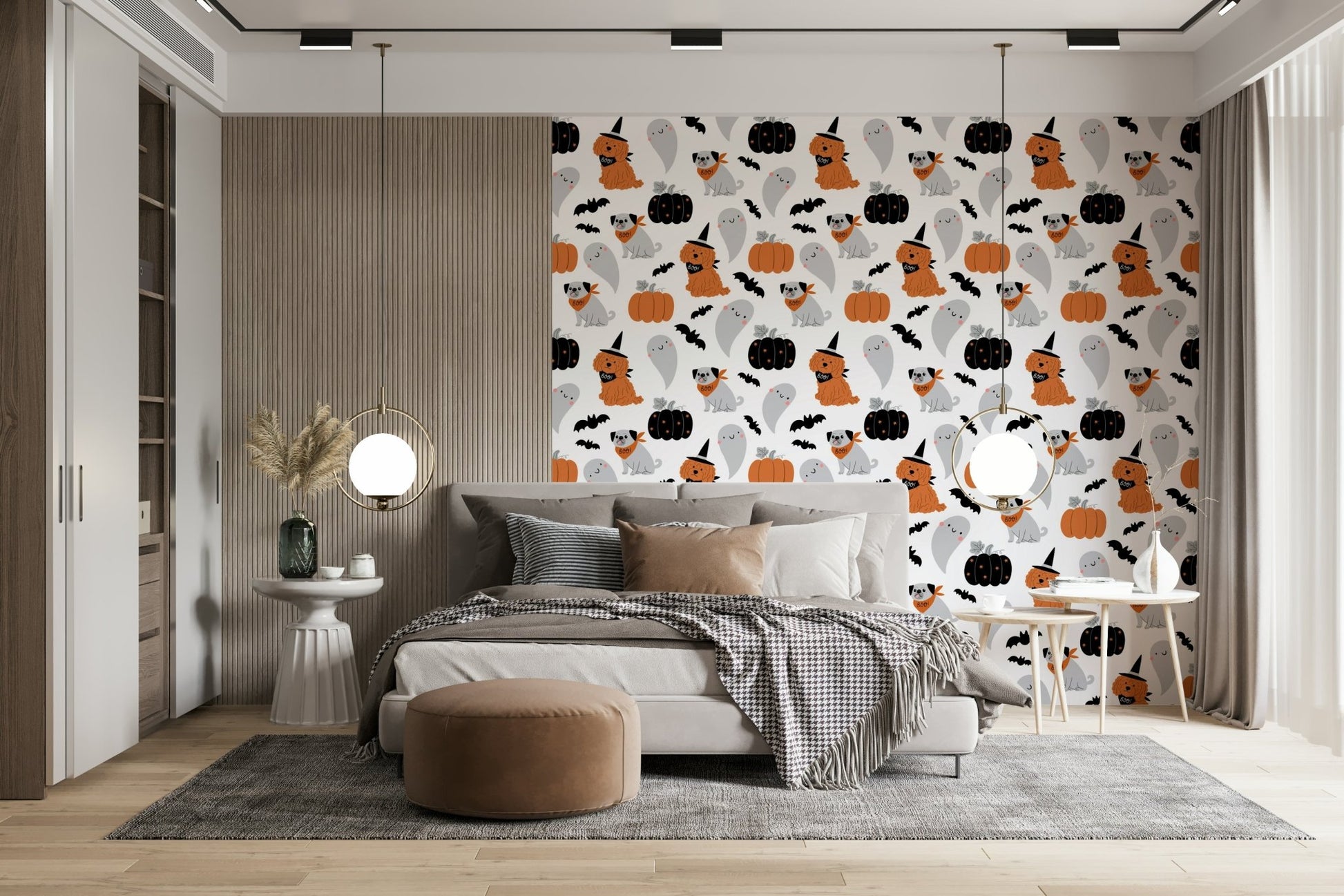 Spooky Pups Halloween Parade Wallpaper⁠ - Wallanza