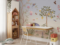 Spring Floral Chinoiserie Wall Mural - Wallanza