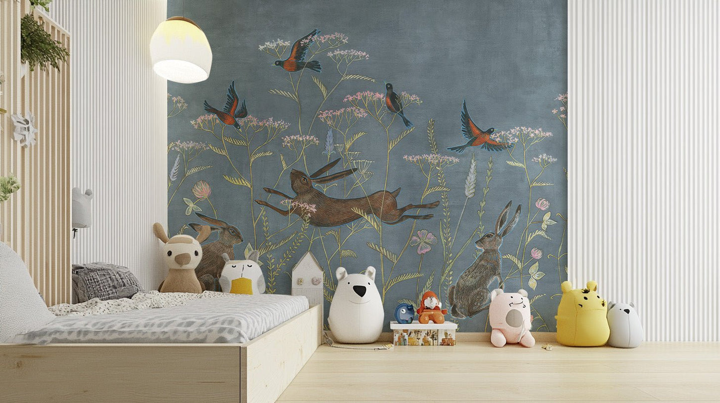 Spring Meadow Wallpaper Mural - Wallanza