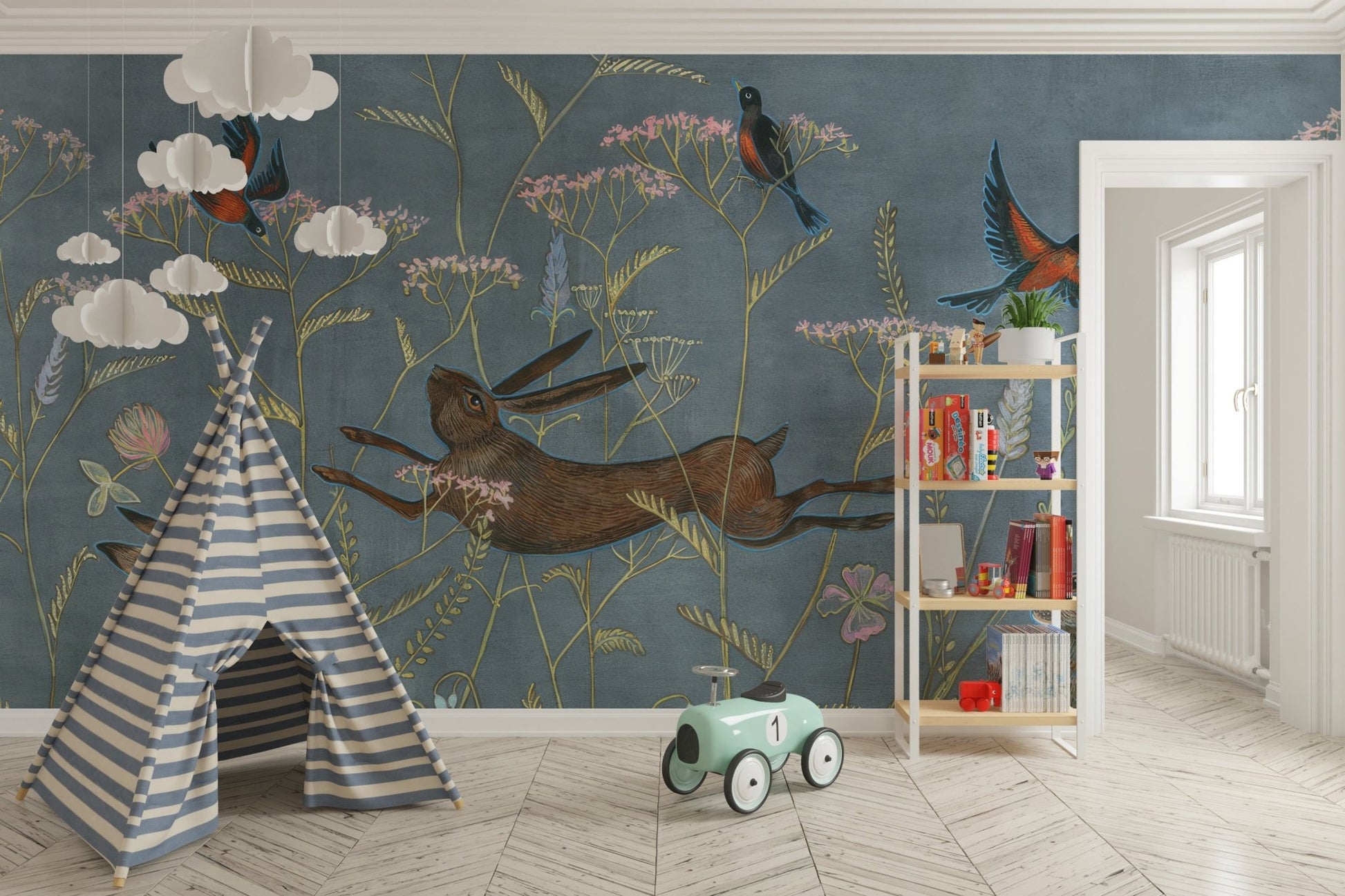 Spring Meadow Wallpaper Mural - Wallanza