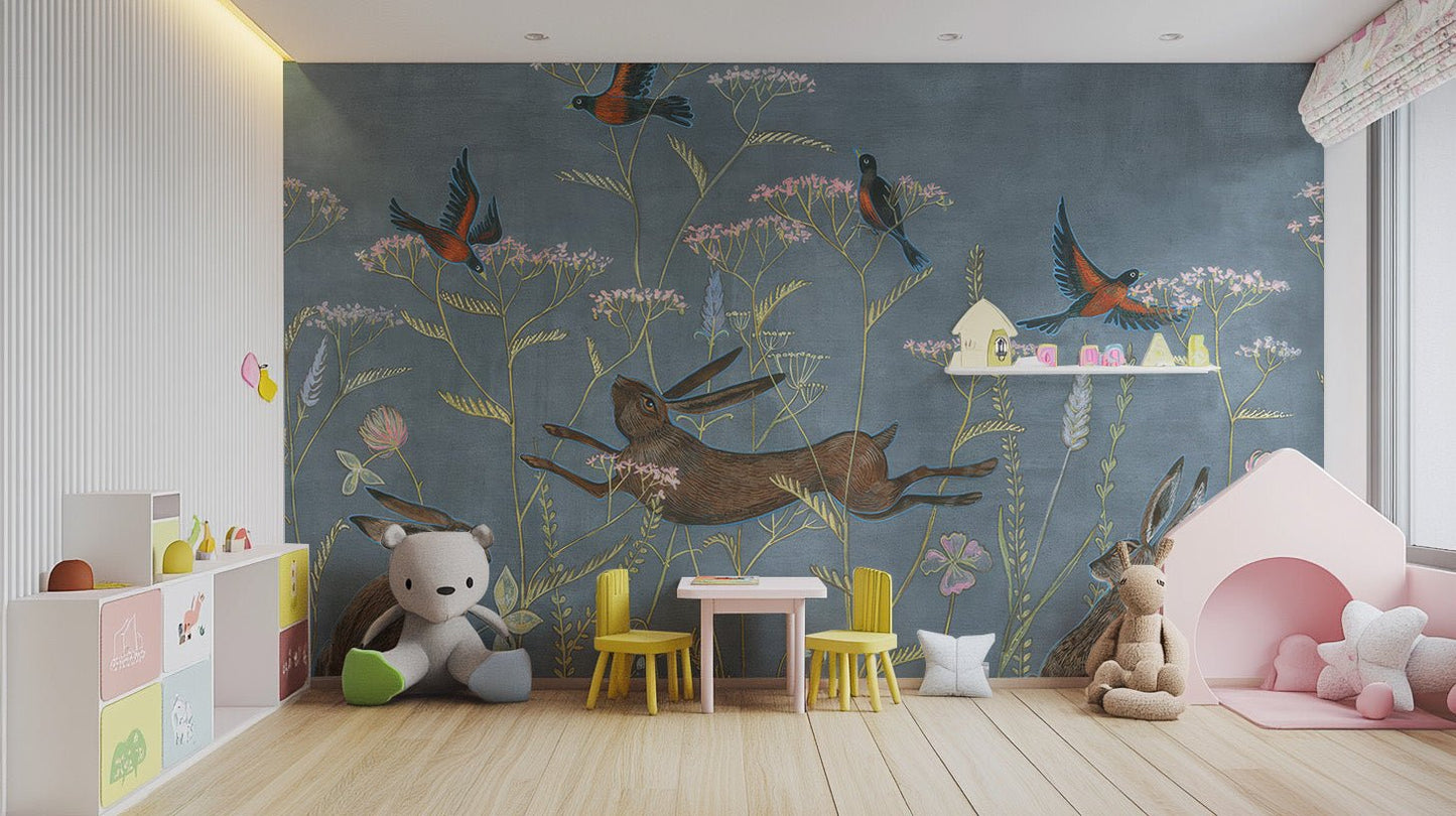 Spring Meadow Wallpaper Mural - Wallanza