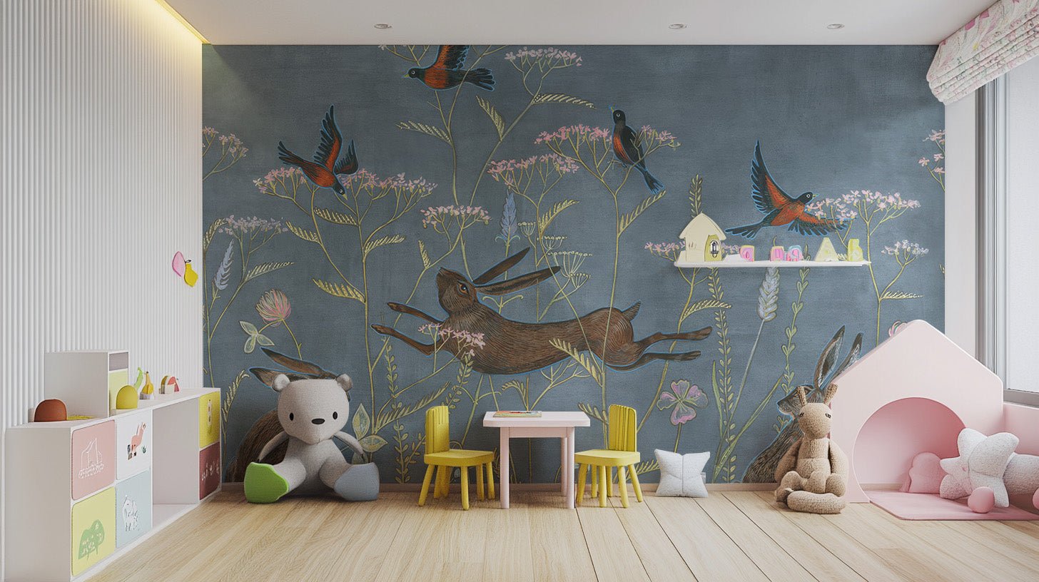 Spring Meadow Wallpaper Mural - Wallanza