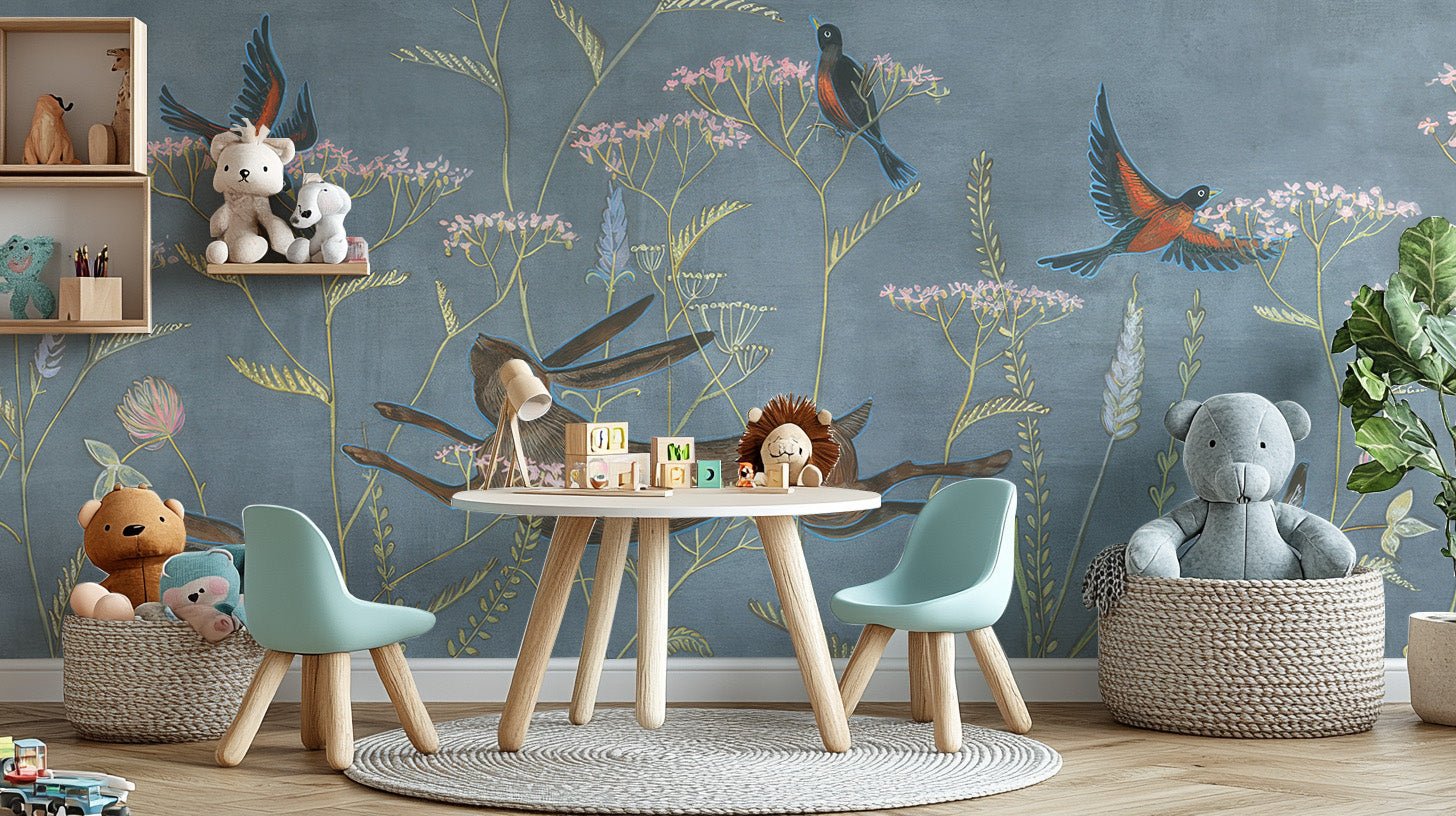 Spring Meadow Wallpaper Mural - Wallanza