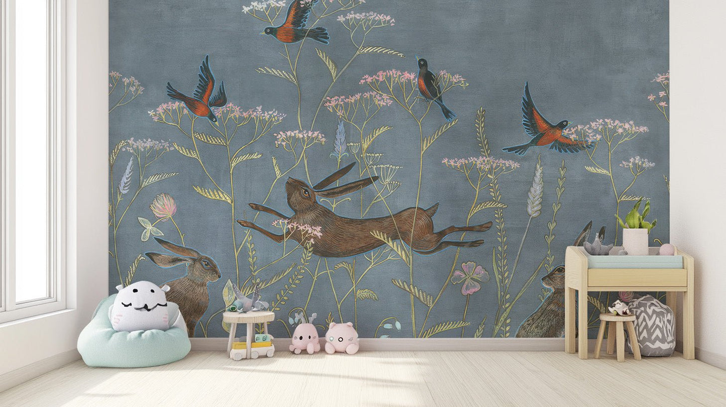 Spring Meadow Wallpaper Mural - Wallanza