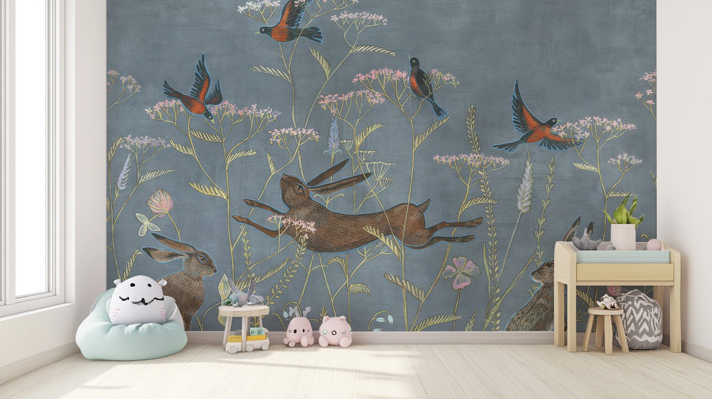 Spring Meadow Wallpaper Mural - Wallanza