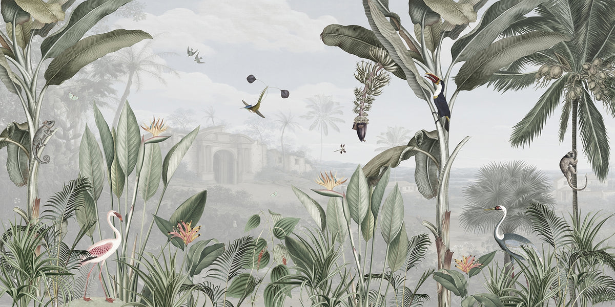 Jungle Mystique Panoramic Mural in your room