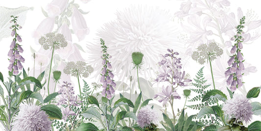 Foxglove Floral Arrangement Wall Mural