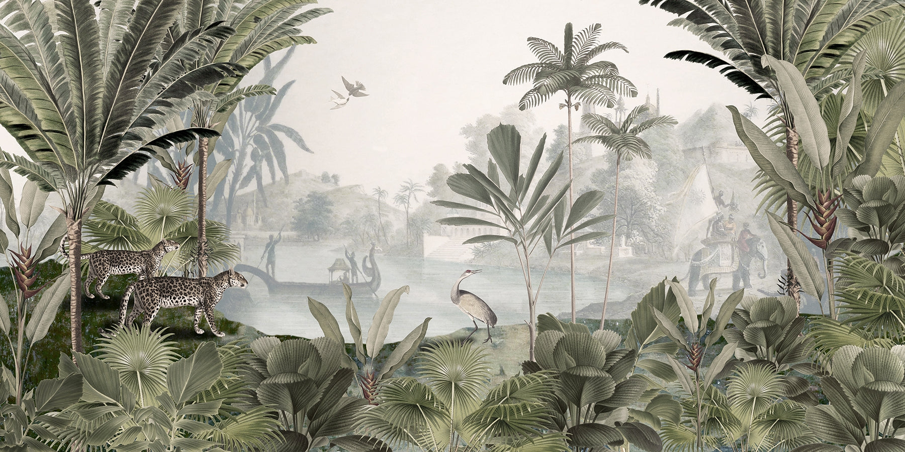 Verdant Leopard Haven Mural