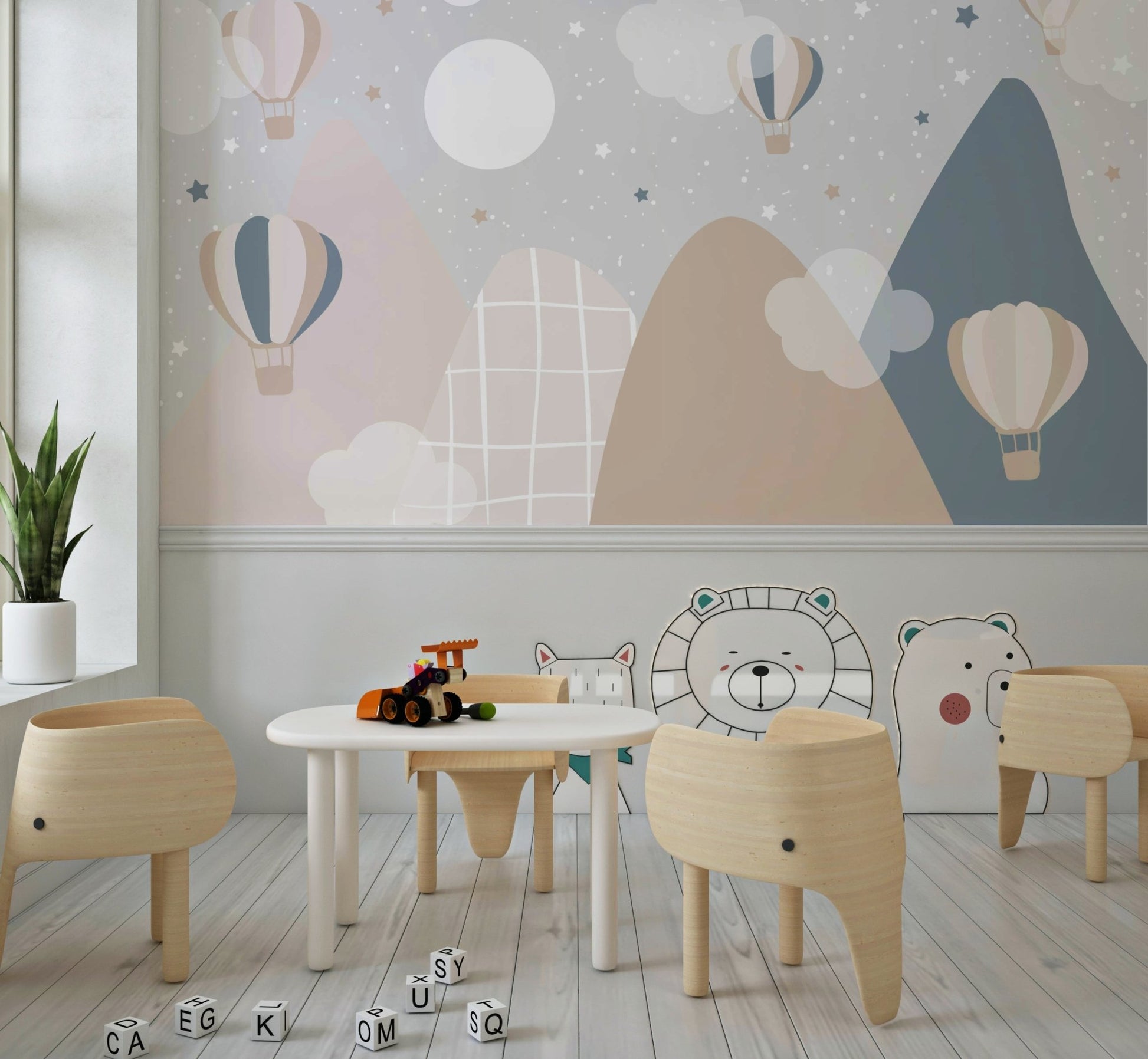 Starry Mountain Wall Mural - Wallanza