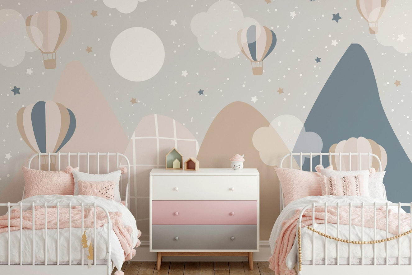Starry Mountain Wall Mural - Wallanza