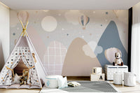 Starry Mountain Wall Mural - Wallanza