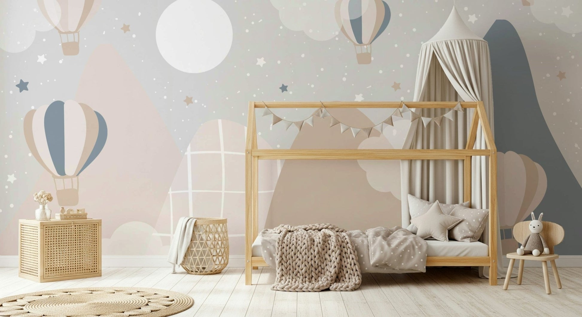 Starry Mountain Wall Mural - Wallanza