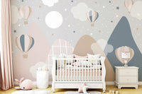 Starry Mountain Wall Mural - Wallanza