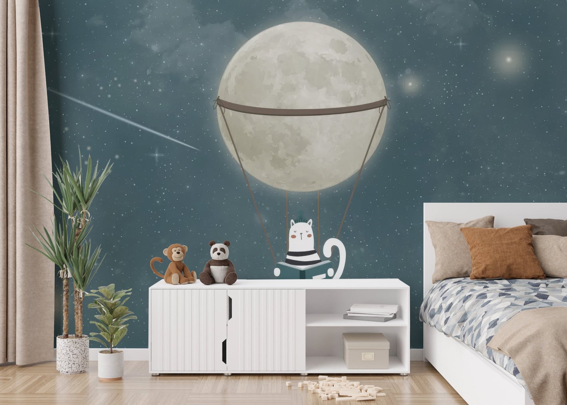 Starry Night Adventure Wallpaper Mural - Wallanza