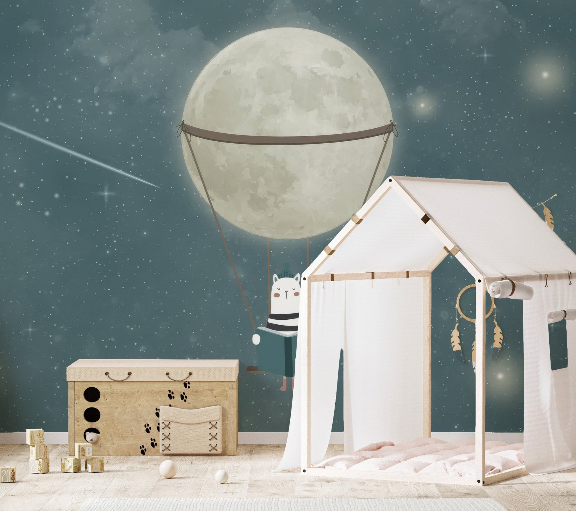 Starry Night Adventure Wallpaper Mural - Wallanza