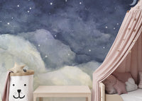 Starry Night Sky Wall Mural - Wallanza