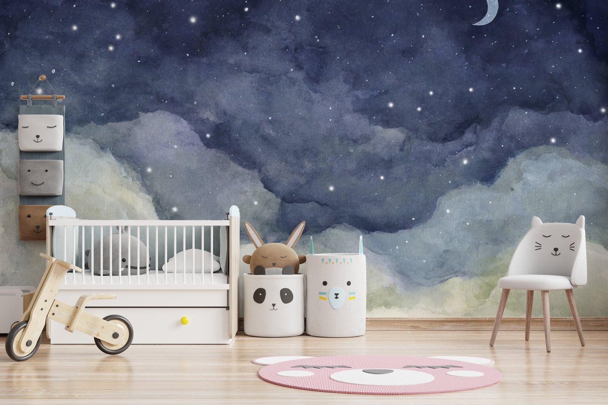 Starry Night Sky Wall Mural - Wallanza