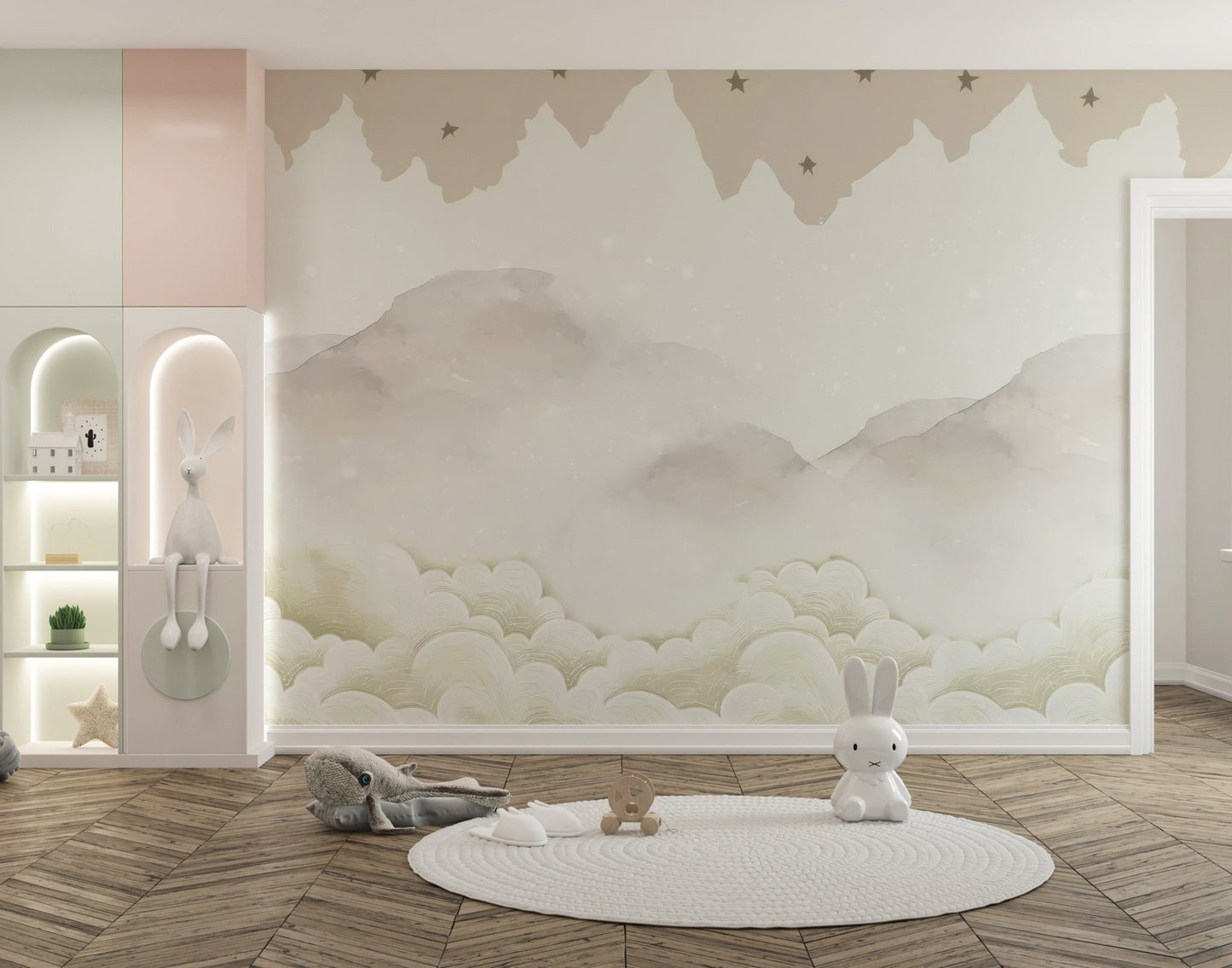 Starry Skies Wallpaper Mural - Wallanza