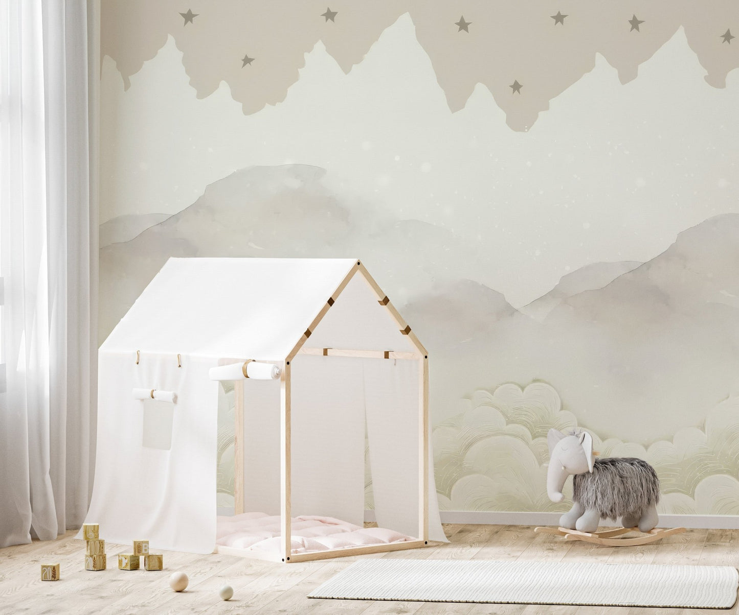 Starry Skies Wallpaper Mural - Wallanza