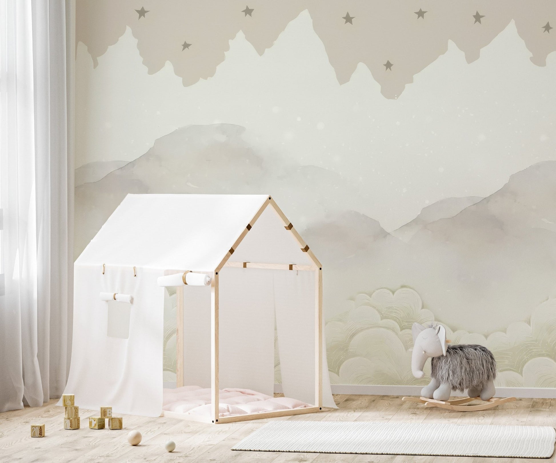 Starry Skies Wallpaper Mural - Wallanza