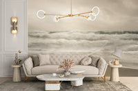 Stormy Sea Foam Wallpaper Mural - Wallanza